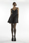 Drop Waist Corset Mini Dress - Isla Black