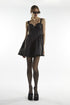 Drop Waist Corset Mini Dress - Isla Black