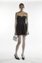 Black Bandeau Sweetheart Mini-Dress