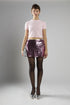 Pink-Sequin Mini-Skirts