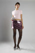 Pink-Sequin Mini-Skirts