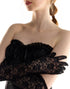 Black Trapless Ruffled Bustier Mini Dress