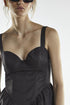 Drop Waist Corset Mini Dress - Isla Black