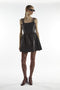 Bow Strap Mini Dress - Charli Black