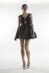 Black Diamante Buckle Mini-Dress