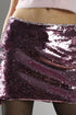 Pink-Sequin Mini-Skirts
