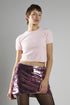 Pink-Sequin Mini-Skirts
