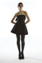 Black Bandeau Bow Mini-Dress