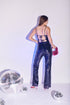 Jordyn Wide-Leg Sequin Trousers - Midnight Blue