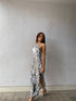 Petite Selena Halterneck Sequin Maxi Dress - Silver