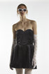 Black Bandeau Sweetheart Mini-Dress