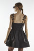 Bow Strap Mini Dress - Charli Black