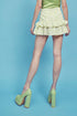 Petite Quinn Co-ord Tiered Ruffle Mini-Skirt - Yellow