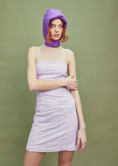 Abby Strappy Mini Dress - Lilac