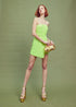 Stella Sequin Corset Mini Dress - Acid Green