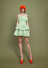 Gemma Bandeau Ruffle Mini Dress - Green