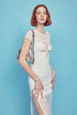 Erin Cut-Out Midi Dress - White