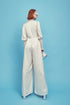 Frances Plunge Front Jumpsuit - Oyster