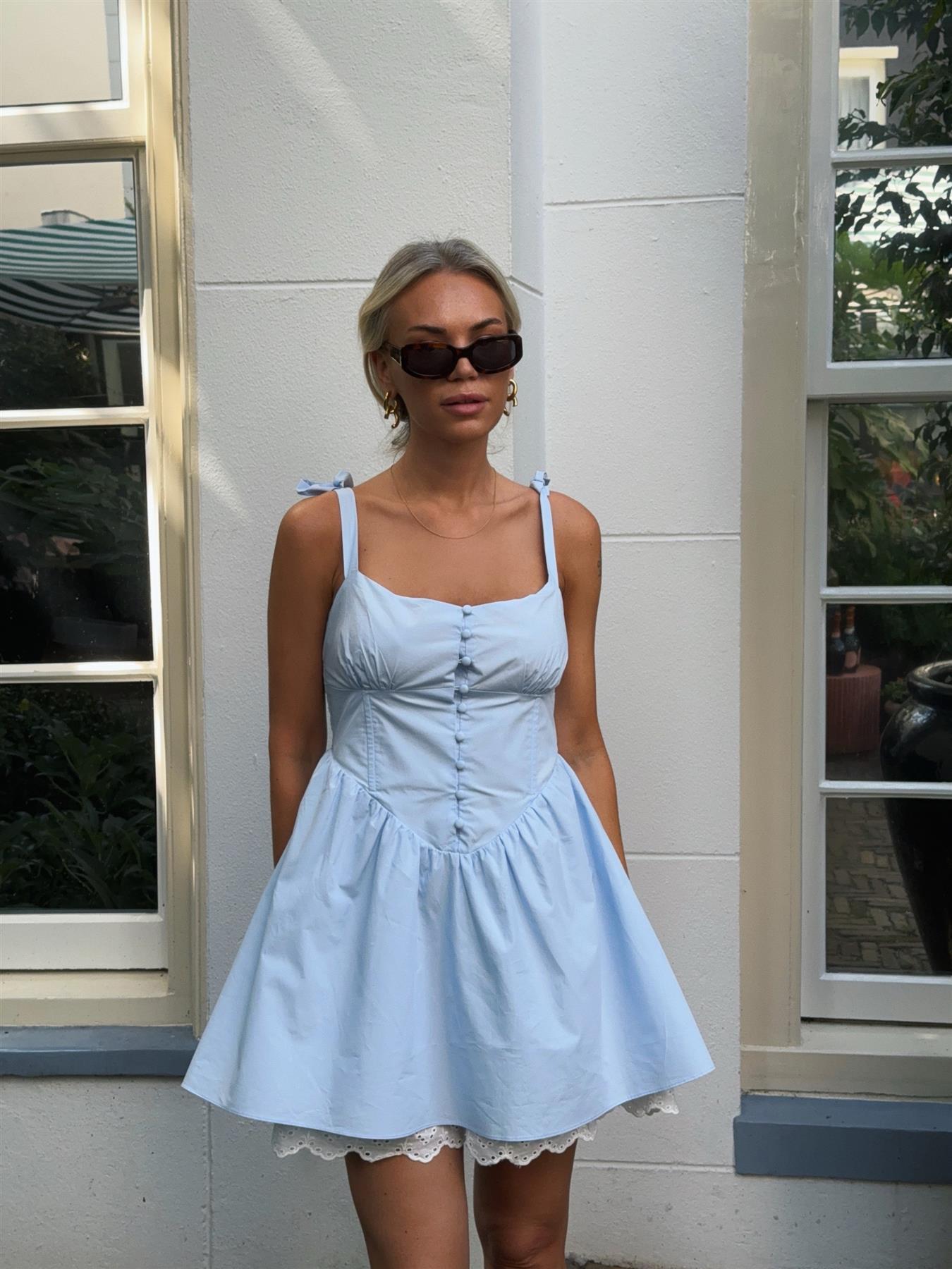 forever 21 blue wrap dress Light blue ribbed knit v cut wrap dress !! Long